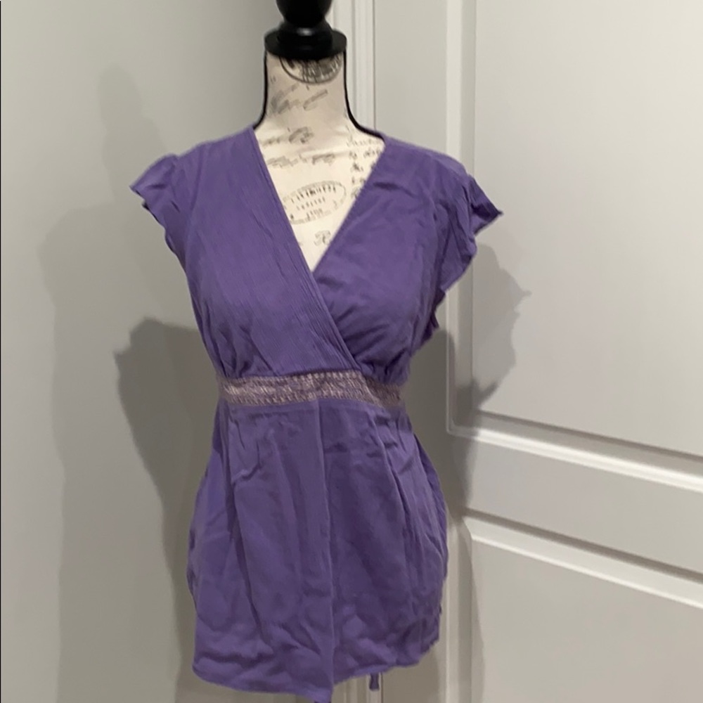 Oh baby maternity blouse sz large